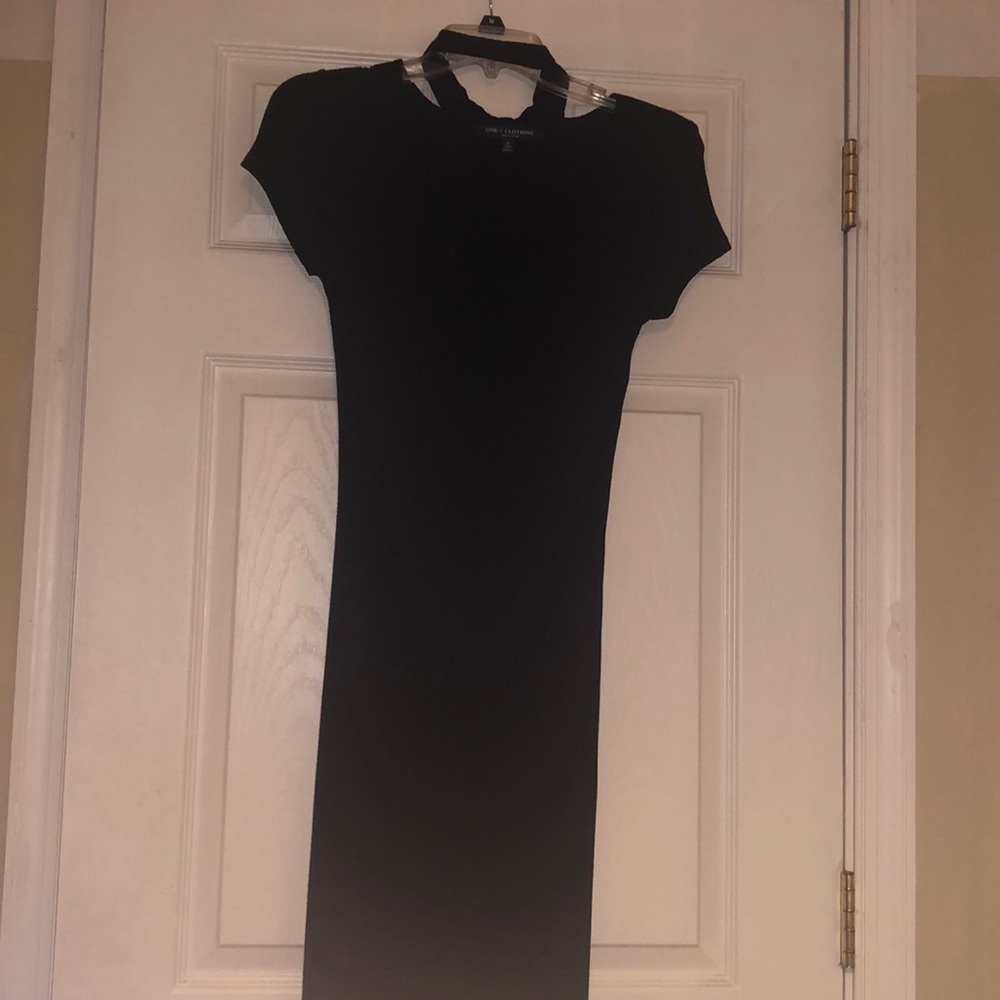 One clothing long black dress size small